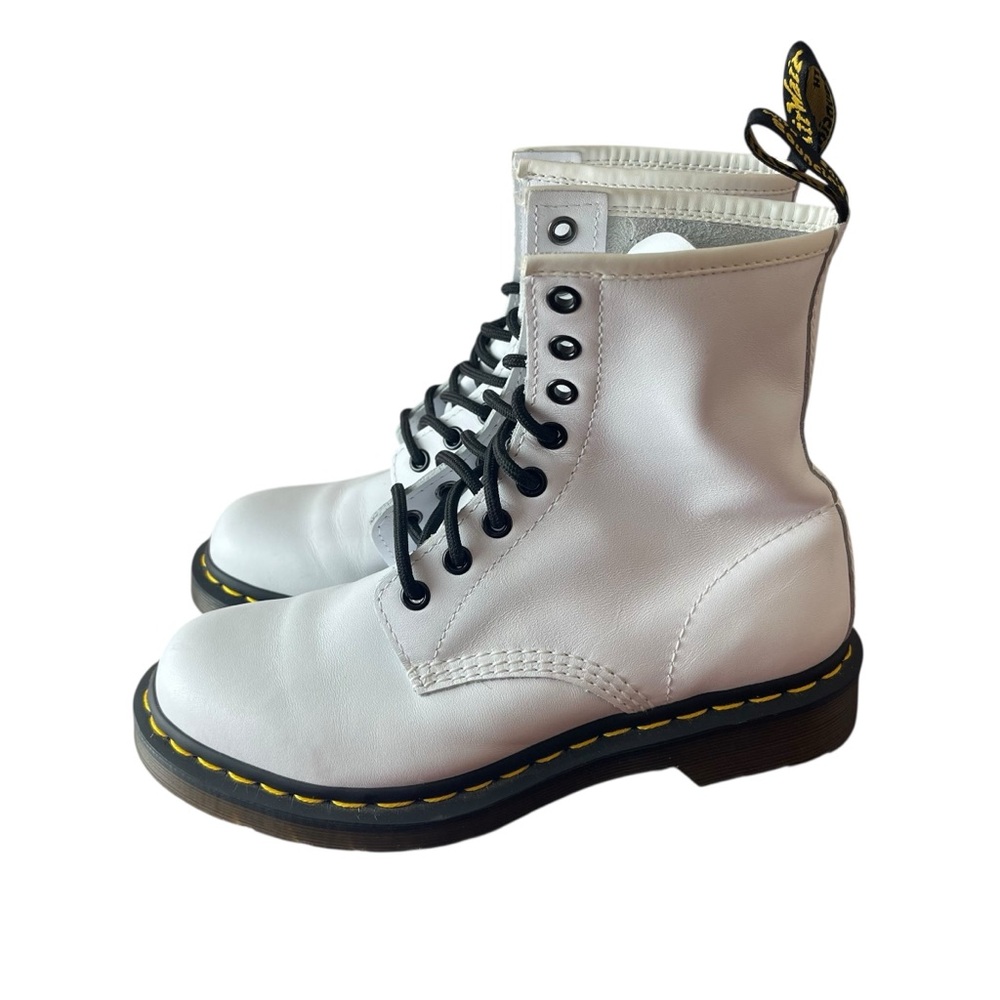 Dr Martens 1460 White Leather Boots